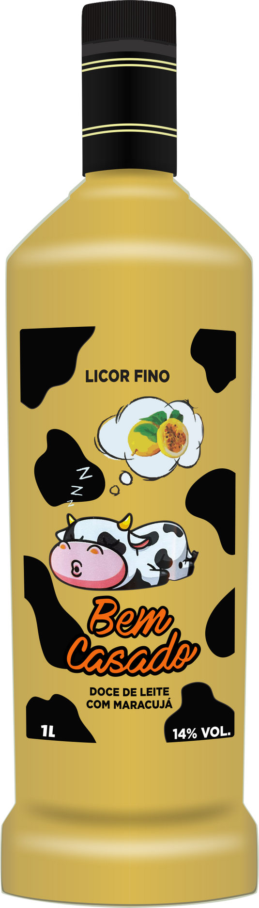 Licor Bem Casado Doce Leite Com Maracuja 1L