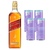 Combo - Whisky Red Label 750ml + 4 Energético Red Bull Sugar Free Pomelo 250ml