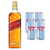 Combo - Whisky Red Label 750ml + 4 Energético Red Bull Zero 250ml