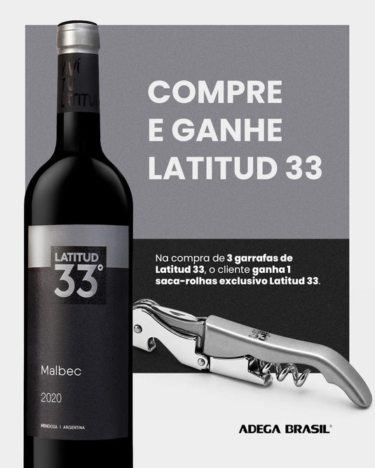 Vinho Latitud 33 Malbec 750ml